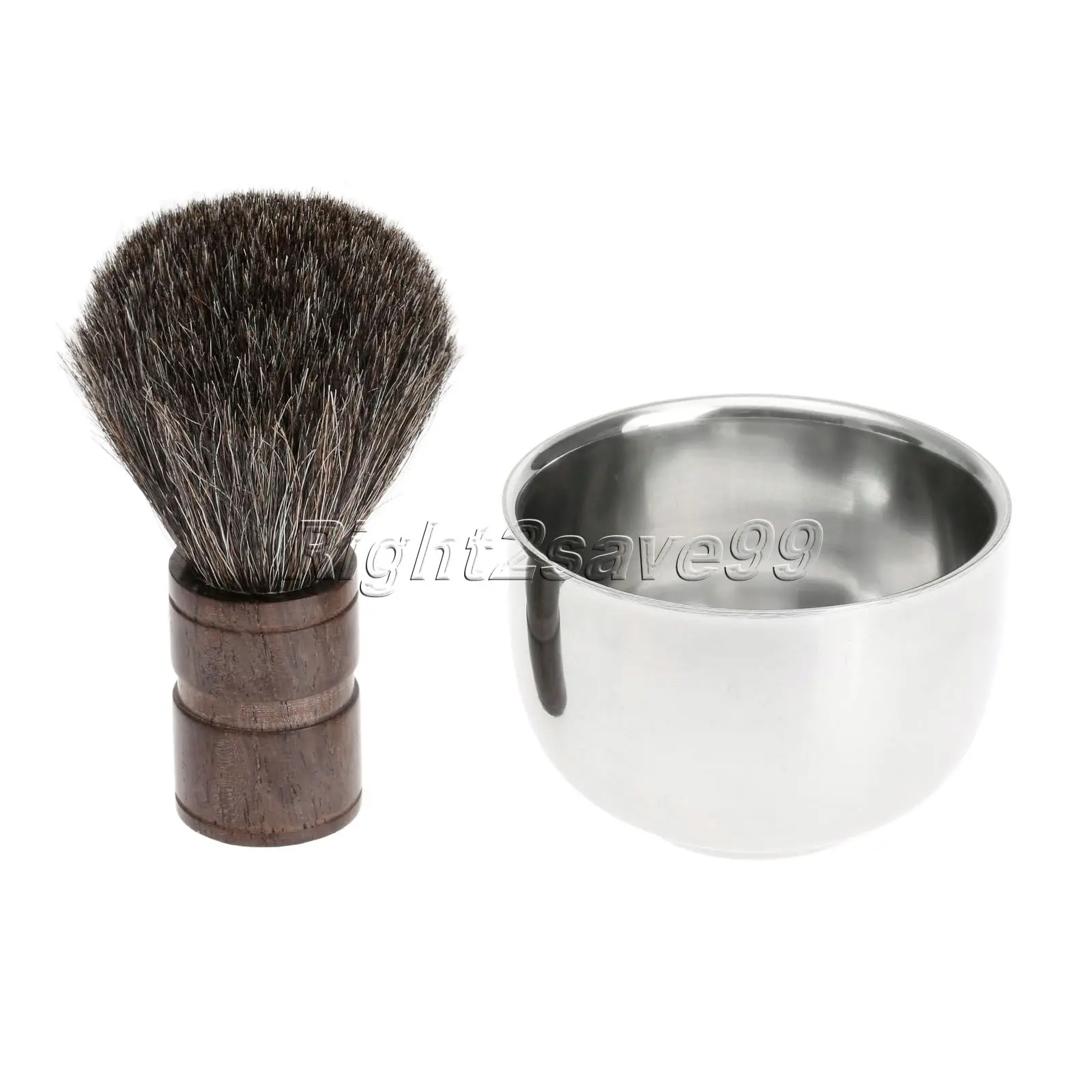Men's Badger Hair Shaving Brush in Faux Ebony Handle 27mm Base knot Pincels Beard Brushes With