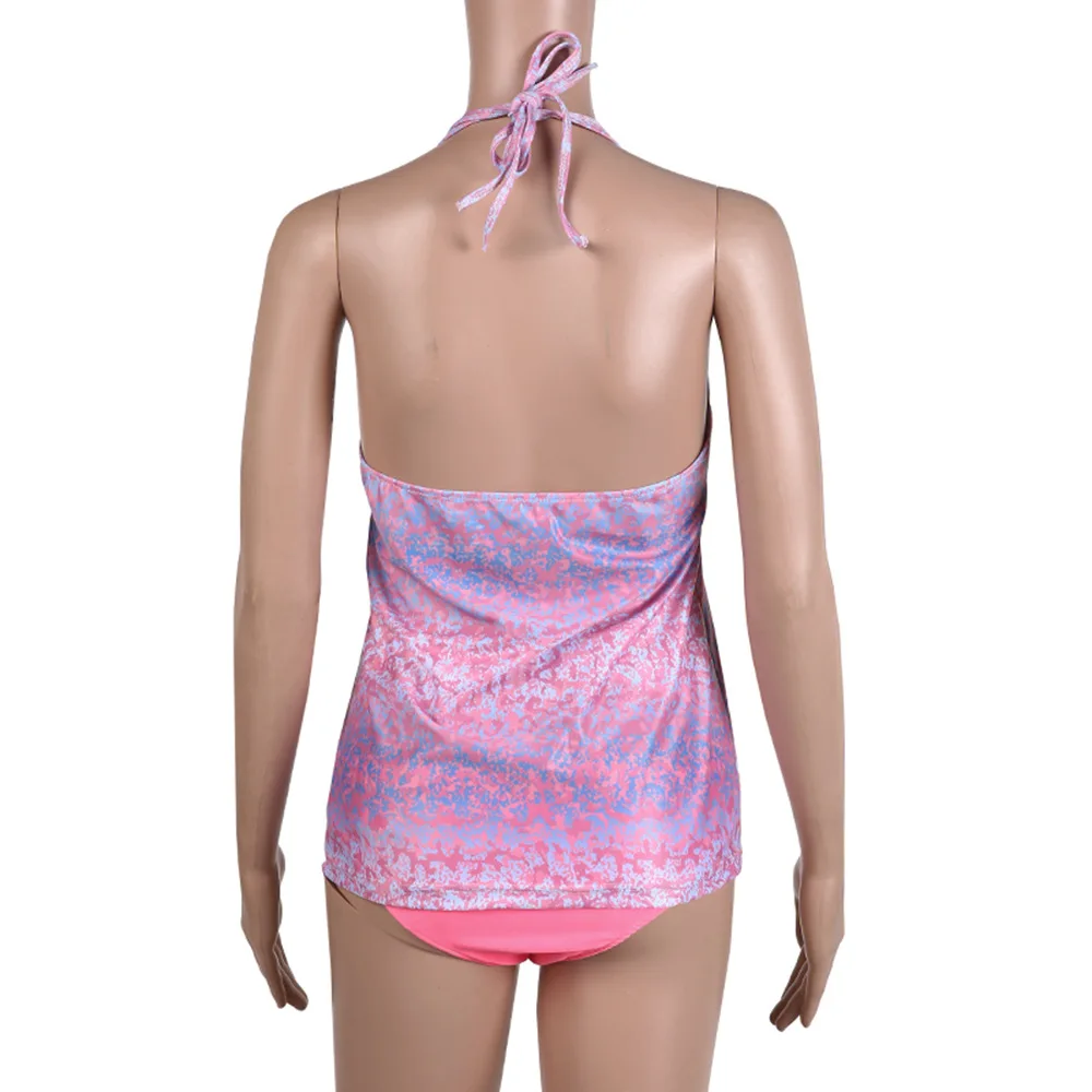 Женский купальник с цветочным принтом для беременных, купальный костюм, Пляжная летняя бикини, купальная сексуальная одежда для беременных женщин