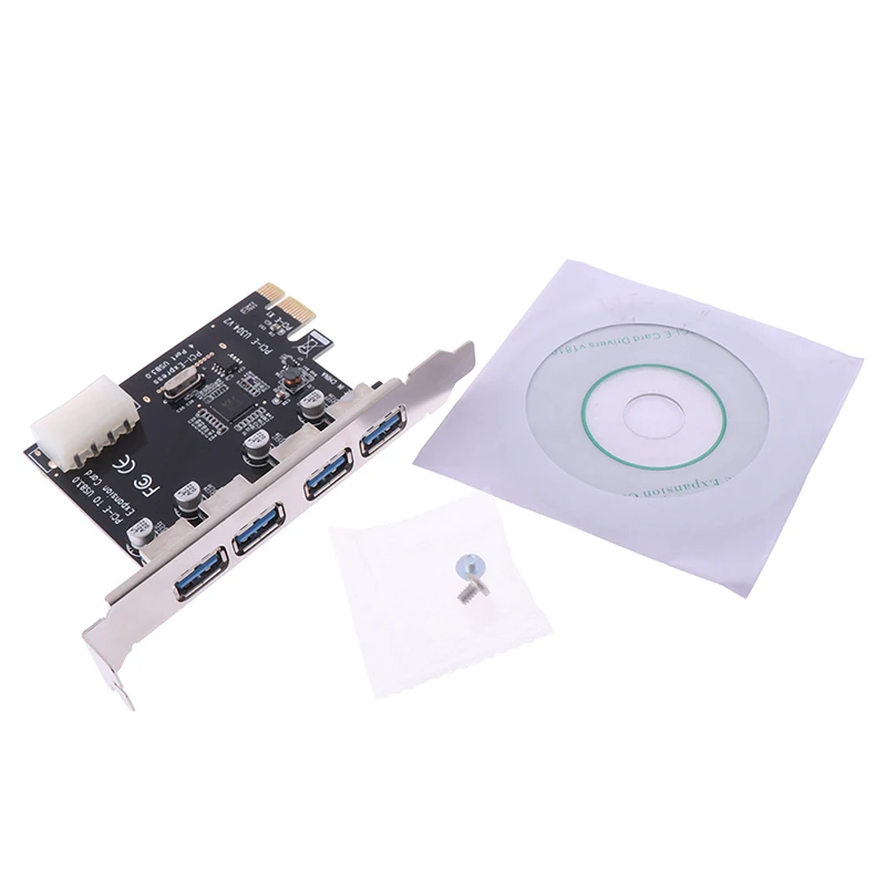 Плата расширения PCI e с 4 портами USB 3 0 Express PCIe концентратор портовый контроллер E