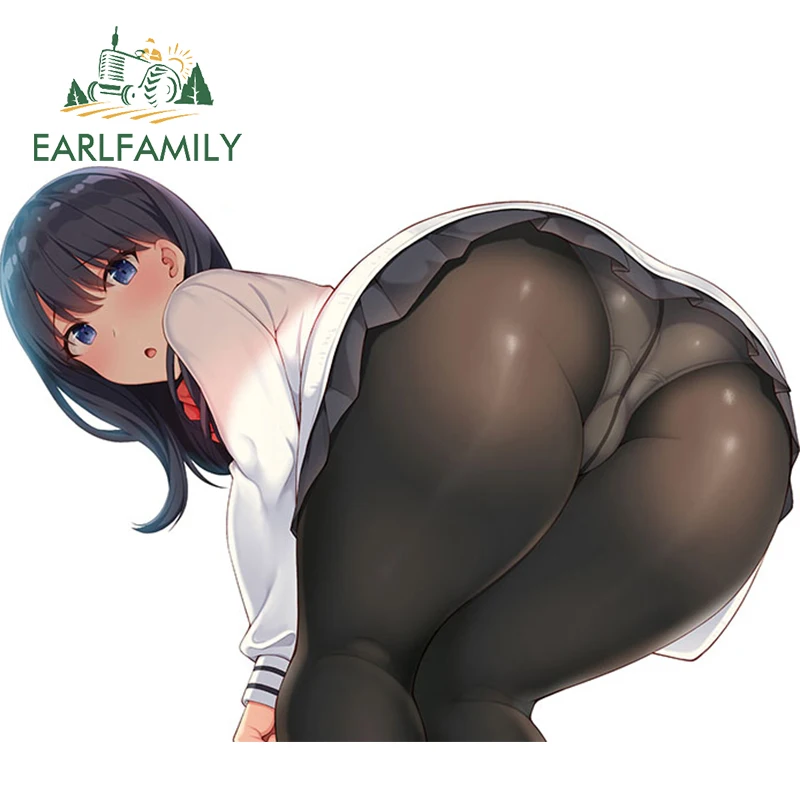 

EARLFAMILY 13cm x 9.35cm Anime Car Styling SSSS.Gridman for Takarada Rikka Vinyl Wrap Sexy Beauty Warrior Decal Racing Stickers