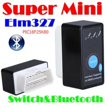 DHL или FedEx 200 шт. v1.5 elm327 PIC18F25K80 переключатель мини elm327 bluetooth работа android obd2 автомобильный считыватель кодов bluetooth v2.1