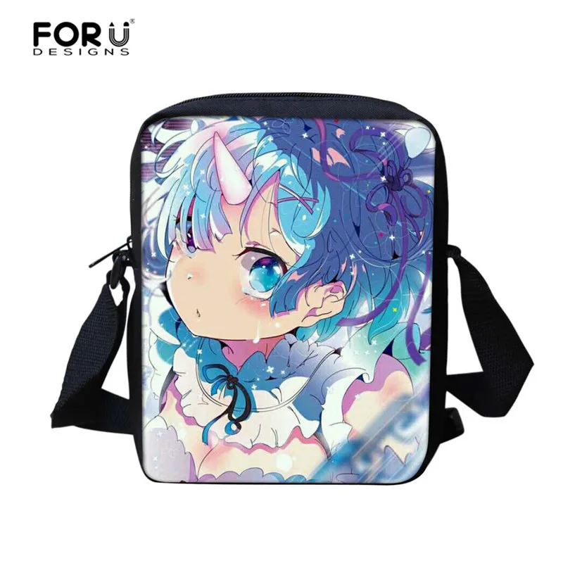 Re:Zero kara Hajimeru Isekai Seikatsu Backpack for Teenage Boys Girls Bag Emilia Rem Children School Bags Set Kids Backpack - Цвет: L5491E