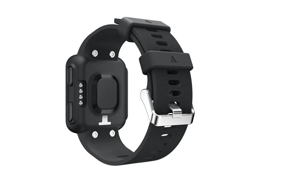 Ремешок для часов Силиконовый сменный ремешок для Garmin Forerunner 35 чехол для часов защитный чехол для Garmin Forerunner 35 Смарт-часы - Цвет: black