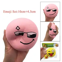 Squishy Kawaii jumbo замедлить рост emoji Игрушечные лошадки замедлить рост хлеб Антистресс мяч забавные Солнцезащитные очки для женщин Squishy