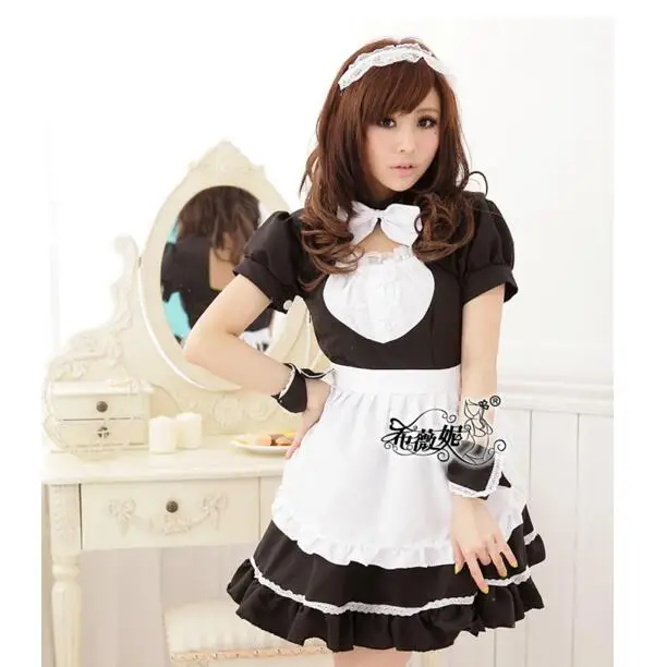 Женский сексуальный костюм горничной в готическом стиле|halloween costume|costume for womenhalloween