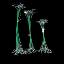 Новинка, 60 шт./лот, 15 см, 20 см, 25 см, рыболовная приманка, рыболовная леска из стальной проволоки, поворотные снасти, спиннинг на акулу