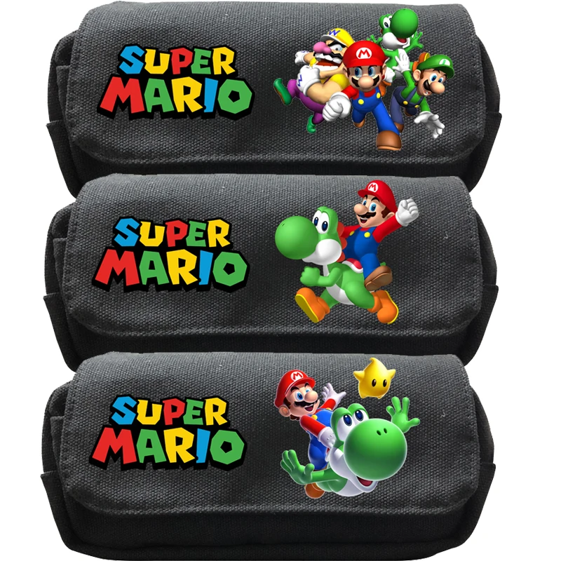 Чехол карандаш Super Mario для мальчиков и девочек школьный чехол школьников