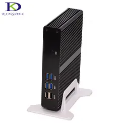 Kingdel Fanless Mini PC с Intel Celeron 2955U/3205U Dual Core HDMI Wi-Fi USB 3.0 LAN Barebone PC Micro компьютер ТВ КОРОБКА