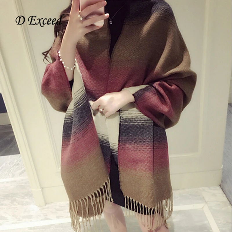 Lady Blanket Bulk Scarf Tartan Grid Plaid Scarves Wrap Shawl Multi