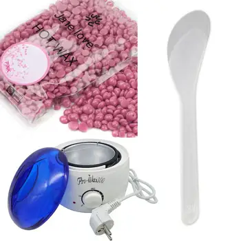 

Jane love 1 set Hair Removal Beans Hot Paraffin Wax Warmer Heater Pot Machine Depilatory Hard Wax Bean Set Pink 100g 5JY20