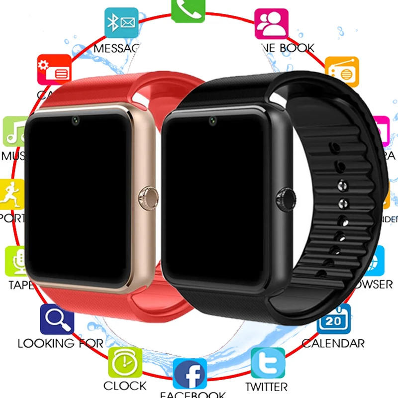 

Smart Watch GT08 Men Women Clock Sim Card Push Message Bluetooth Connectivity For Android IOS apple Phone PK Q18 DZ09 Smartwatch