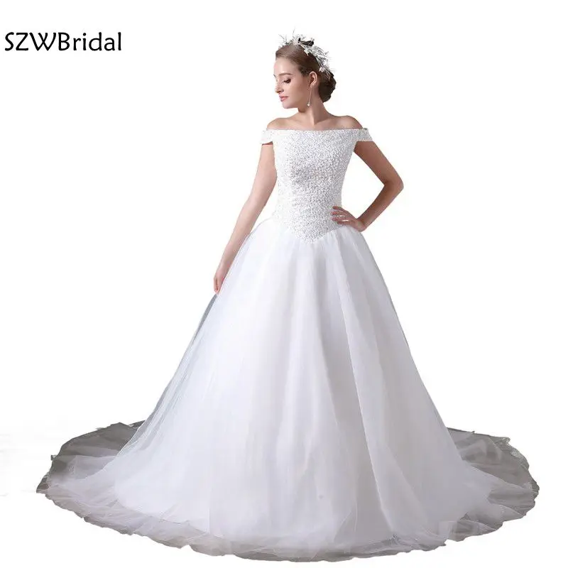 Vestido De Noiva New Arrival Strapless White Wedding Dresses Plus