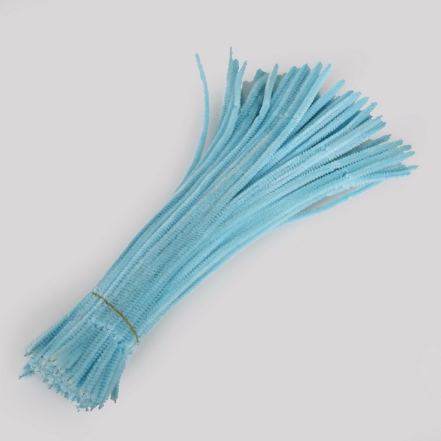 Chenille Stems Pipe Cleaners Children Kids Plush Educational Toy Crafts Colorful Pipe Cleaner Toys Handmade DIY Craft 100pcs