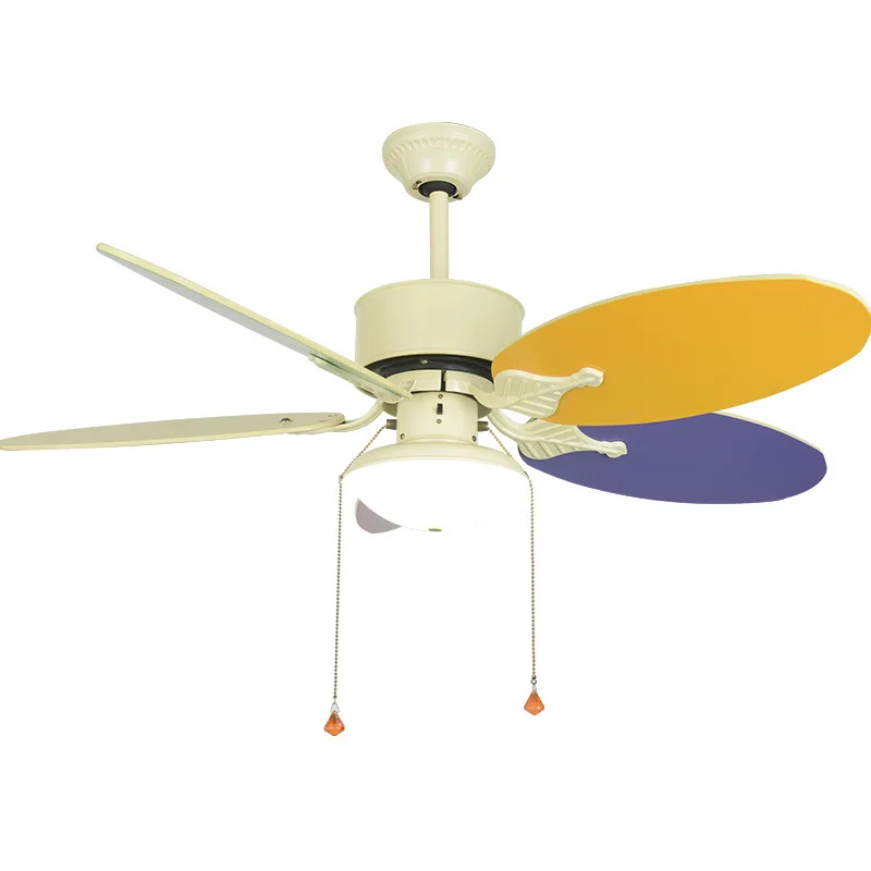 Us 125 95 37 Off Cute Child Ceiling Fan Lamp Modern Kids Ceiling Fans With Lights For Kid Bedroom Living Room Ceiling Light In Ceiling Fans From