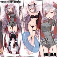 Azur Pista Série KMS Prinz Eugen 18R Sexy Bonito Game Anime Dakimakura Fronha Decorativa Capa Abraça O Corpo(China)