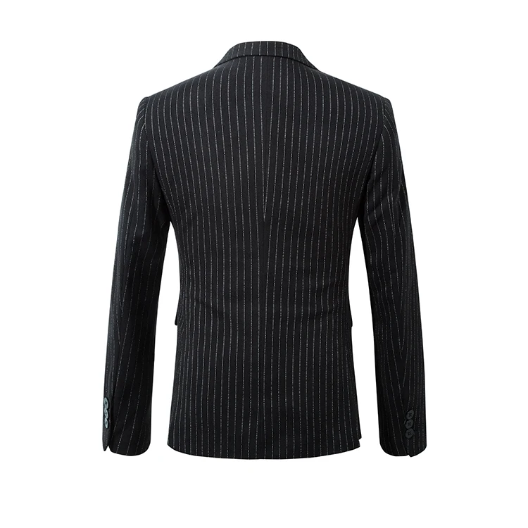 suit men black single breasted
