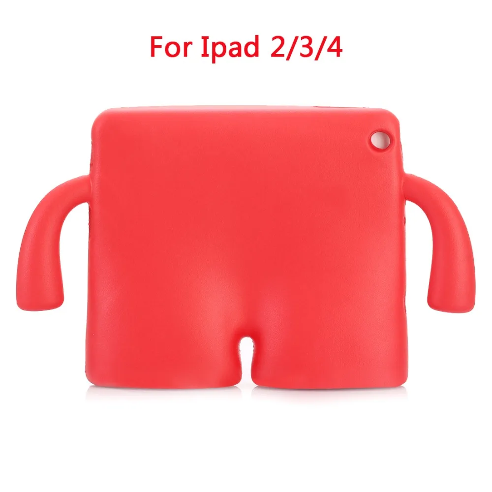 

Silicone Thick Foam Shock Proof Soft Handle Stand Case for ipad 2 3 4 Kids Cartoon Protective cover For Ipad 4 3 2 9.7 Inch
