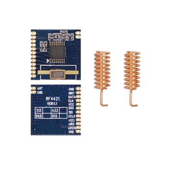 

6pcs RF4421-868 Low Cost Small Size FSK Modulation 868 mhz RF Module 7dBm Wireless Transmitter and Receiver