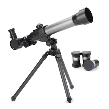 

HOT Refractive Astronomic Telescope with Tripod Adjustable Lever 40X Zoom Refractor Monocular Scope Educational Toy for Children