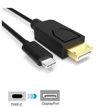 USB C USB 3.1 Type-C to Displayport DP 4k Cable Thunderbolt3 Adapter for Macbook Pro 2016 Google Chromebook Pixel 2017 Hot