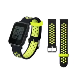 силиконовый ремешок Amazfit Bip ремешок для Xiaomi Huami Amazfit Band Браслет для Huami Amazfit Bip бит ремешок 20 мм