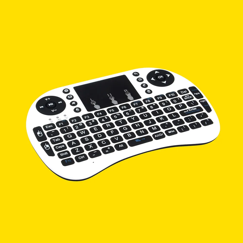 ZKMAGIC I8 2.4GHz Mini Wireless Backlit Keyboard Touchpad Mouse LED Backlit AAA*2 Battery for Smart TV Mini PC ZKMAGIC I8 2.4GHz Mini Wireless Backlit Keyboard Touchpad Mouse LED Backlit AAA*2 Battery for Smart TV Mini PC