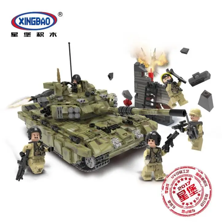 XINGBAO 06015 оригинальная серия военного танка Скорпион Тигр Набор строительных