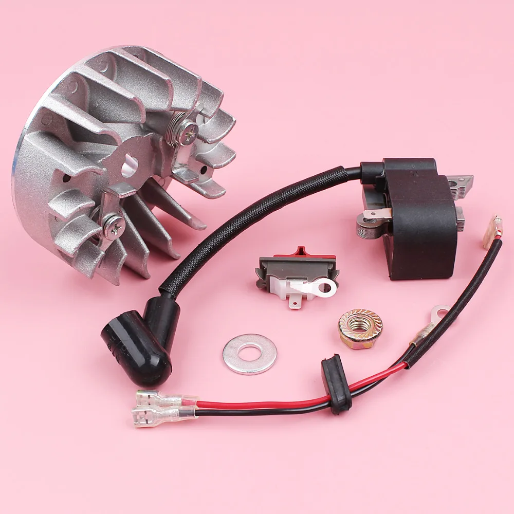 Ignition Coil Module Flywheel On Off Stop Switch For Husqvarna 137 142 Chainsaw Spare Parts