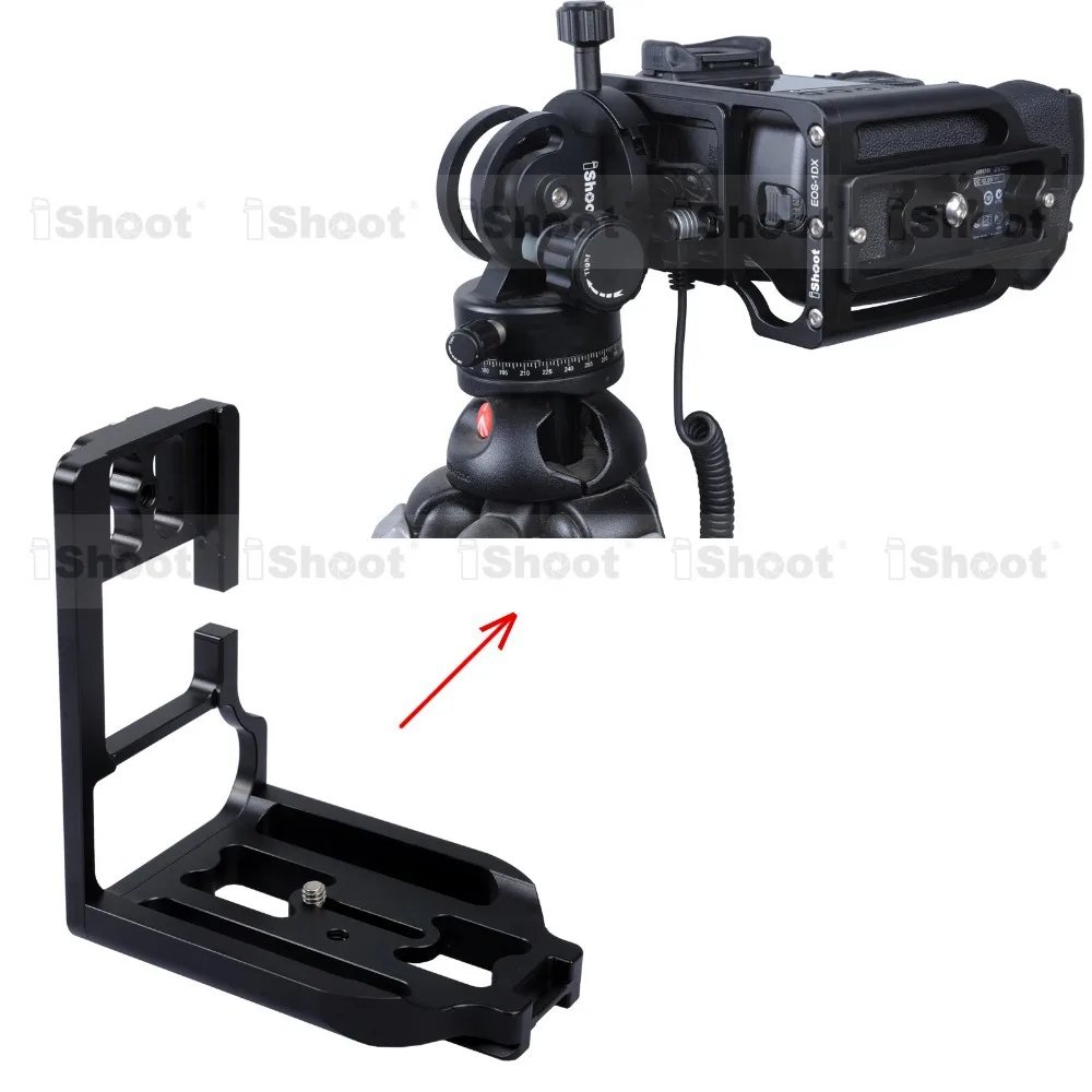 

Removable Metal L-shaped Vertical Quick Release Plate/Camera Holder Bracket Grip for Canon 1DX Tripod Ball Head HOT ITEM