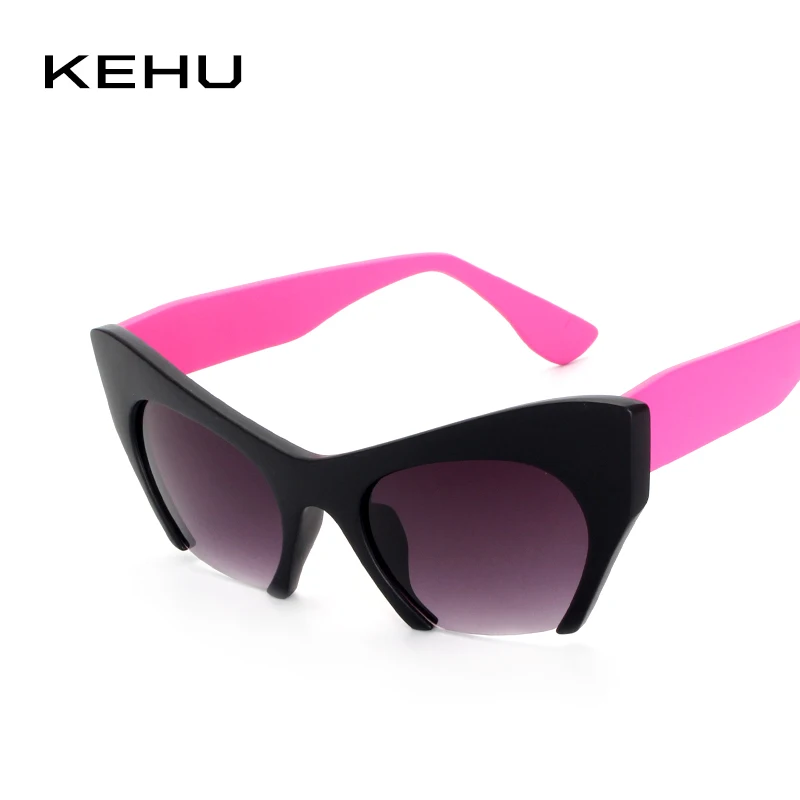 

KEHU Fashion Sun protection Sunglasses New Vintage Cat Eye Sunglasses Women Brand Designer Retro Glasses Women Eyeglasses K9143