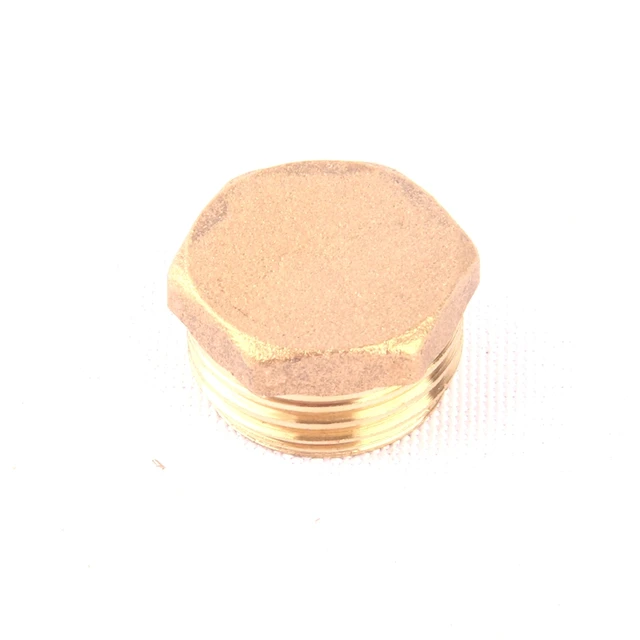 20pcs 1/2 Inch Brass End Cap Male Thread Brass Hose Plug Green Thumb