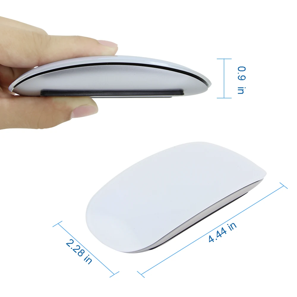 Бесшумная тонкая USB беспроводная сенсорная прокрутка мышь 1200 dpi эргономичная оптическая сенсорная мышь Mause для Mac Apple microsoft компьютерные мыши
