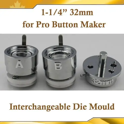 DIY Pro 32 мм 1-1/" сменные die форма для Pro N3 N4 Знак Button Maker