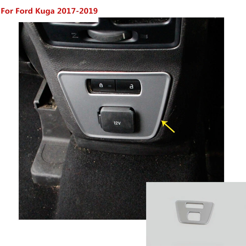 Для Ford Kuga 2017 2018 2019 чехол для автомобиля стиль отделка ABS Хром Задняя сторона