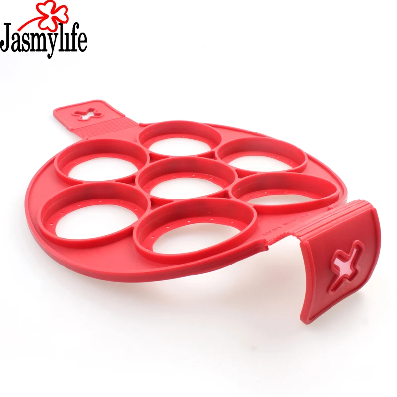 

Perfect Pancakes Egg cheese bread bakewar Good Quality 7 Cavity non-stick Flippin Fantastic Silicone Pancake Mold Pastry Tools