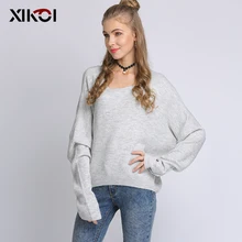 XIKOI 2018 New womens tops and blouses Regular Solid Casual O-Neck Full Pullovers Autumn Winter Sweater Women Tops XIKOI 2018 New womens tops and blouses Regular Solid Casual O-Neck Full Pullovers Autumn Winter Sweater Women Tops