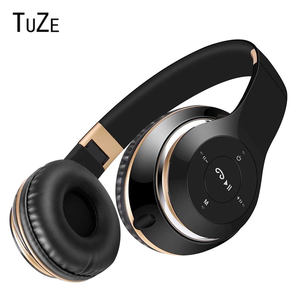 TuZe P7 Wireless Headphones Bluetooth Headphone With MIC Support TF Card FM Radio Stereo Bass Headset For Computer Phone TV MP3 original bingle b616 computer tv earphone multifunction wireless headset headphone with fm radio for mp3 pc tv audio