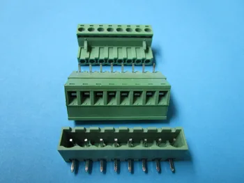 

40 Pcs Close Angle 8pin 5.08mm Screw Terminal Block Connector Pluggbale Type