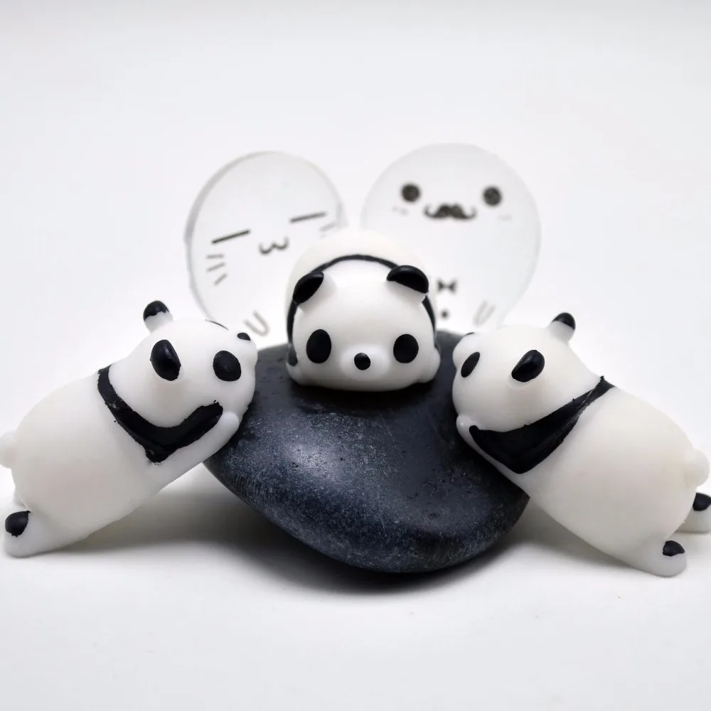 Мини мягкими игрушками ремешок squishy замедлить рост squeeze шнурки kawaii panda для ключей