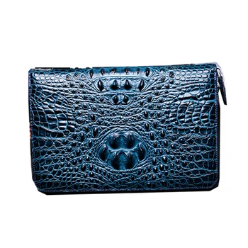 

Crocodile Pattern Envelope briefcase Men Clutch Bags Split Leather male handbag man Palm computer bag men business card purse
