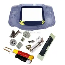 Лидер продаж, прозрачный цветной Пикачу корпус на замену объектива чехол подходит для NitendoGBAGameboyAdvance X/Y отвертки