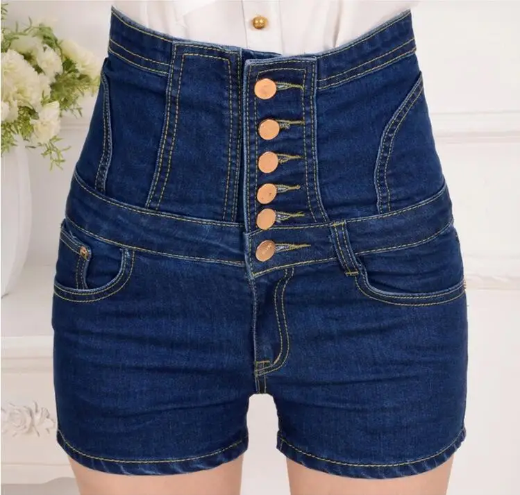 90's shorts Size 5XL 2017 New Womens Summer Fashion Slim High Waist ...