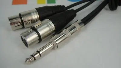 1/4&quot Male TRS to Dual XLR Female Guitar Speaker Cable | Обустройство дома