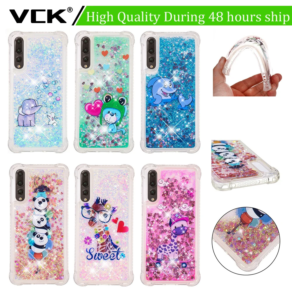 

VCK Glitter Dynamic Liquid Bumper For Xiaomi Redmi Mi Note 4X 5 A1 5A 4A Y1 5X Phone Case Quicksand Shell Soft TPU Cover
