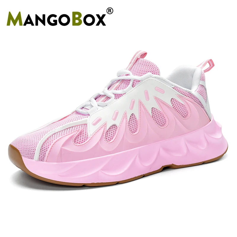 

Super Cool Athletic Sneakers Couples Thick Soled Men And Women Gym Shoes Beige Black Running Trainers Brand Unisex Jogging Shoes