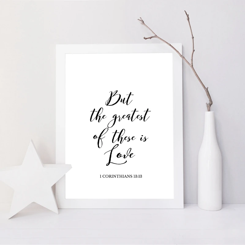 Verses Typography Canvas Art Poster Home Decor