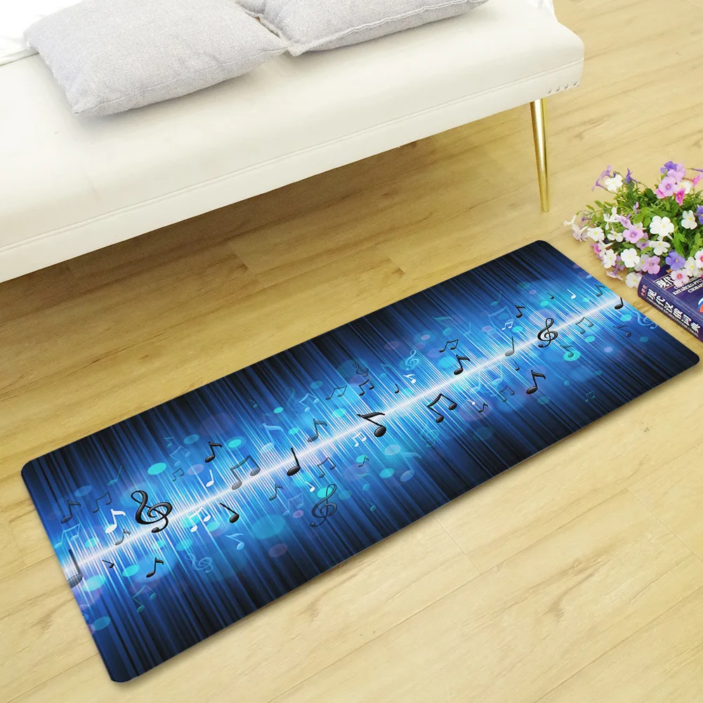 

Thicken Flannel Long Kitchen Mat Non-slip Memory Foam Floor Mat Outdoor Doormat Bathroom Carpet Bedroom Living Room Floor Rugs