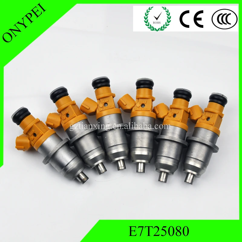 (6 pcs) E7T25080 E7T05080 MR560555 Fuel Injector For Mitsubishi Pajero