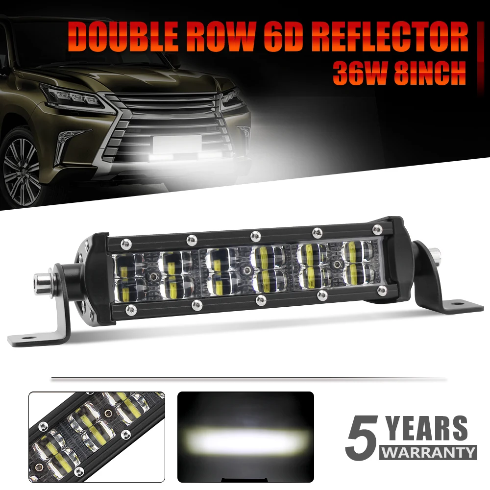 CO LIGHT Led Offroad Light Bar 6D 32inch 180W Led Bar Combo Auto Driving Work Lights for Truck Boat SUV ATV 4x4 4WD Jeep 12V 24V