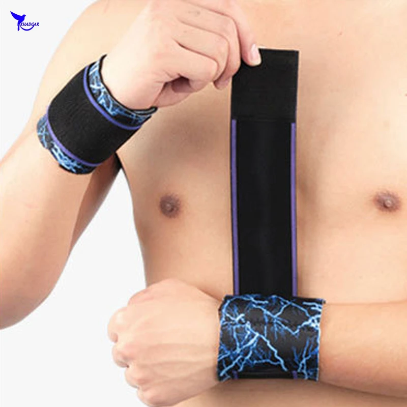 

2 Pcs Weight Lifting Wristband Wrist Support Gym Training Wrist Support Brace Straps Wraps Crossfit Bodybuilding Sport Safety